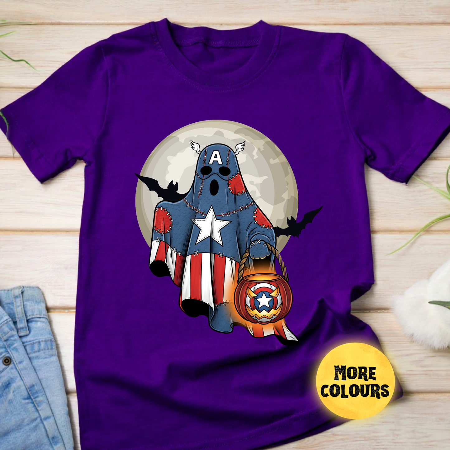 Halloween Superhero Ghost Shirt