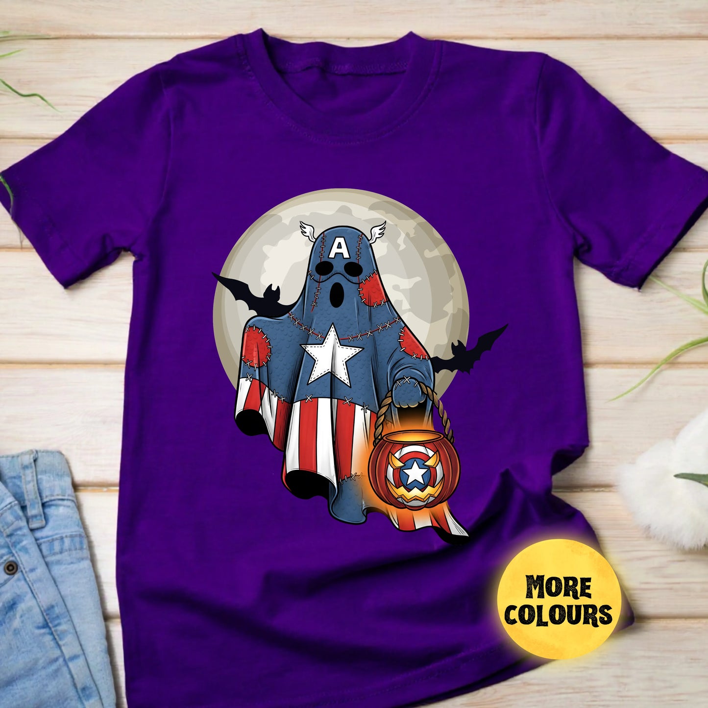 Halloween Superhero Ghost Shirt