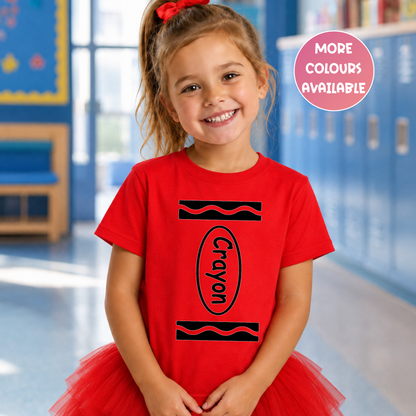 Crayon Costume T-Shirt – Kids & Teacher Book Week Costume