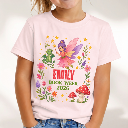 Personalised Fairy & Dragon Book Week 2026 Shirt – Kids & Adults
