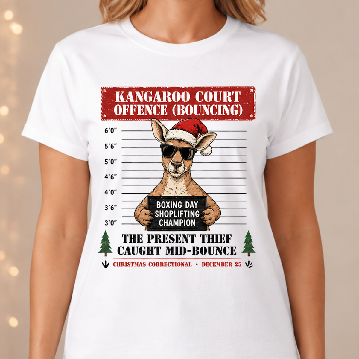 Aussie Christmas Mugshot T-Shirt