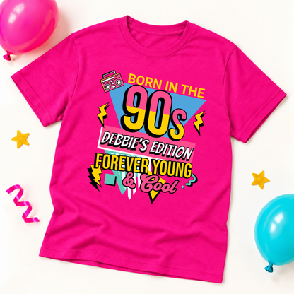 Personalised Born in the 90s T-Shirt
