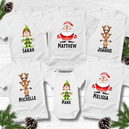 Personalised Christmas Character T-Shirts