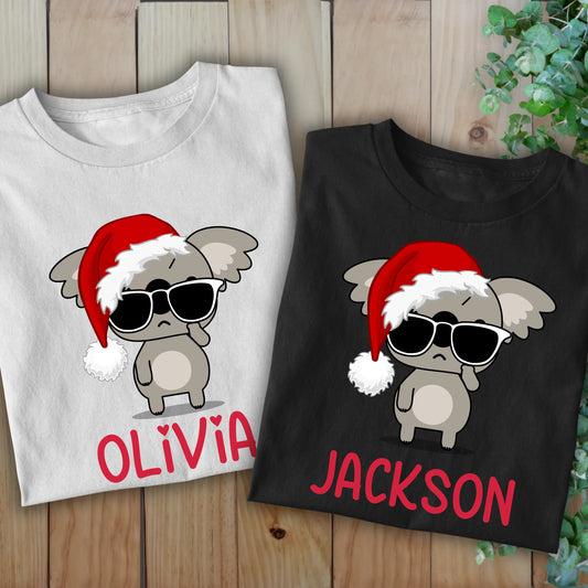 Personalised Christmas Koala T-Shirts