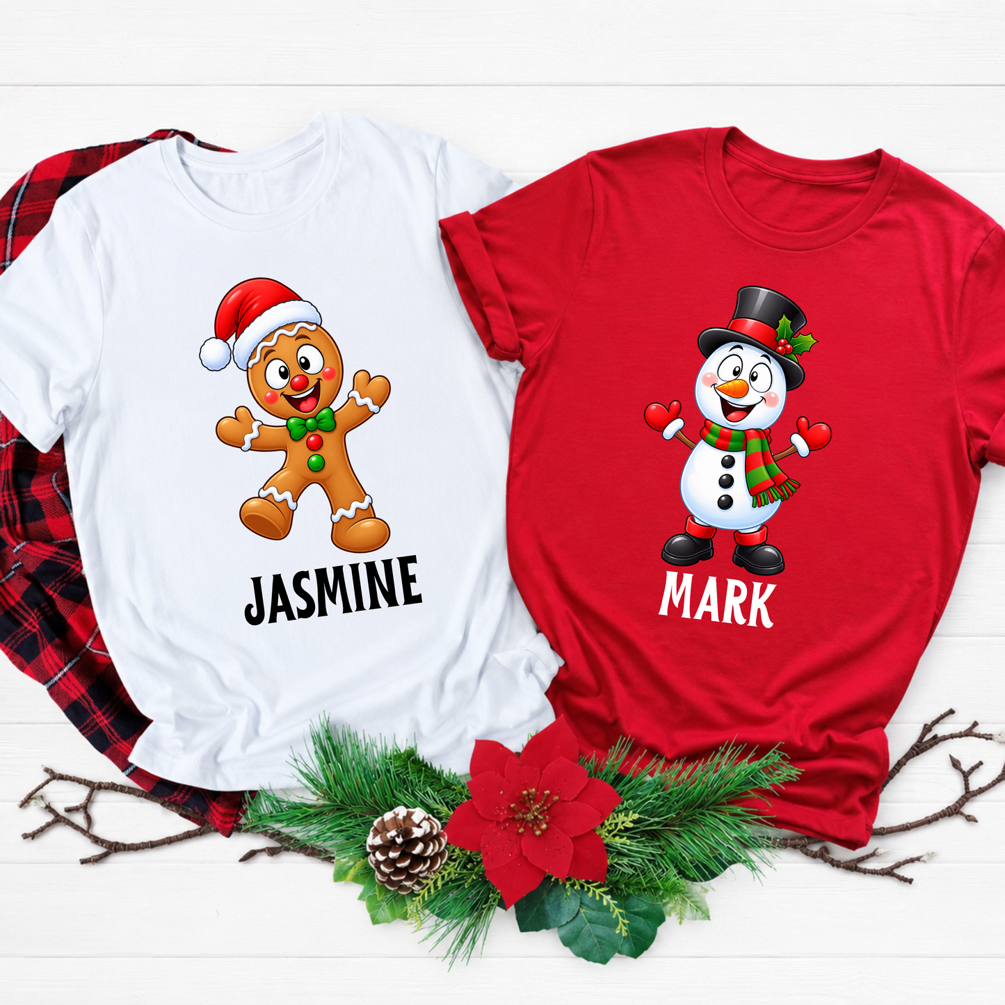 Personalised Christmas Shirts for Kids & Adults | Christmas Character T-Shirts