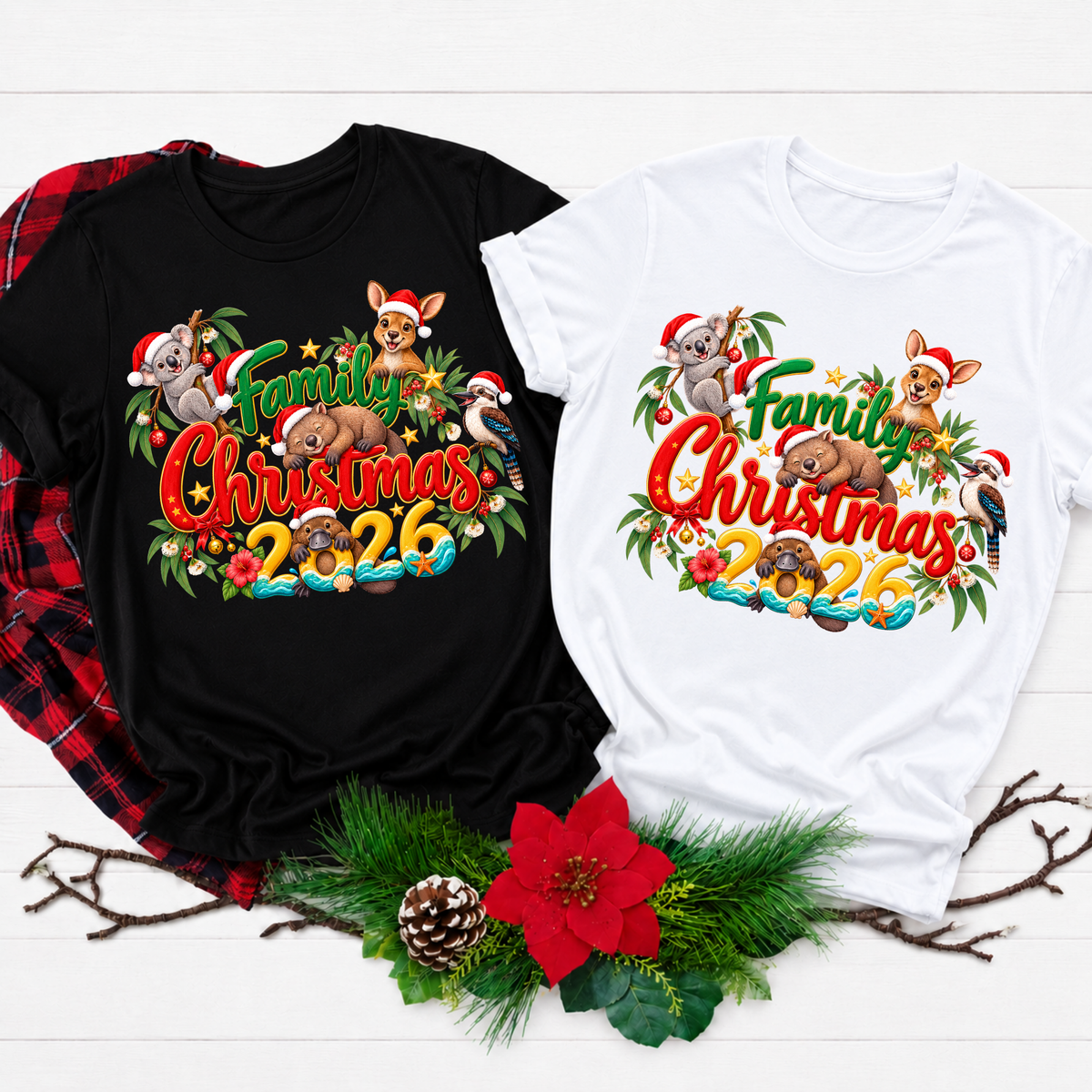 Australian Family Christmas T-Shirt 2026 – Matching Shirts
