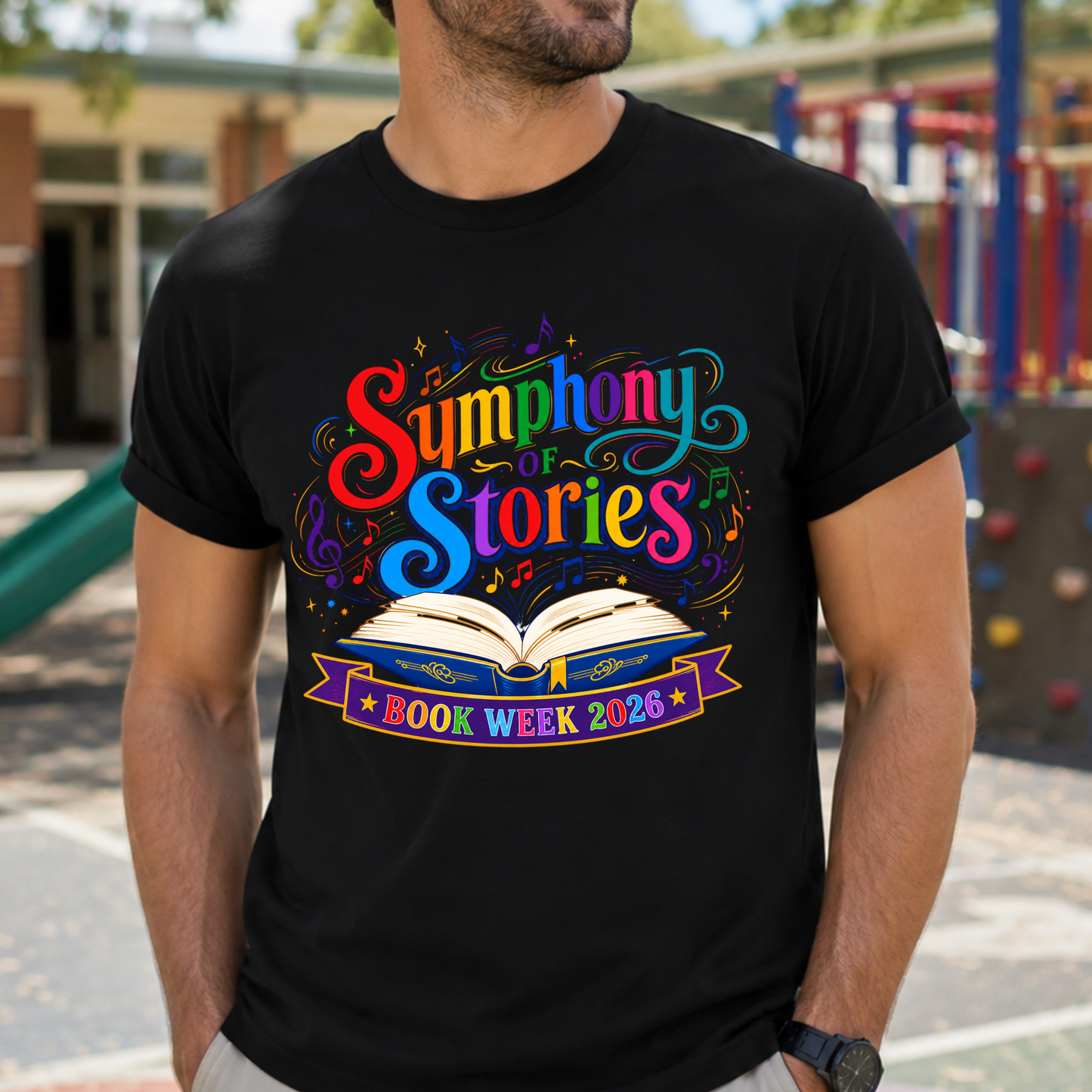 Symphony of Stories Colourful Book Week Shirt