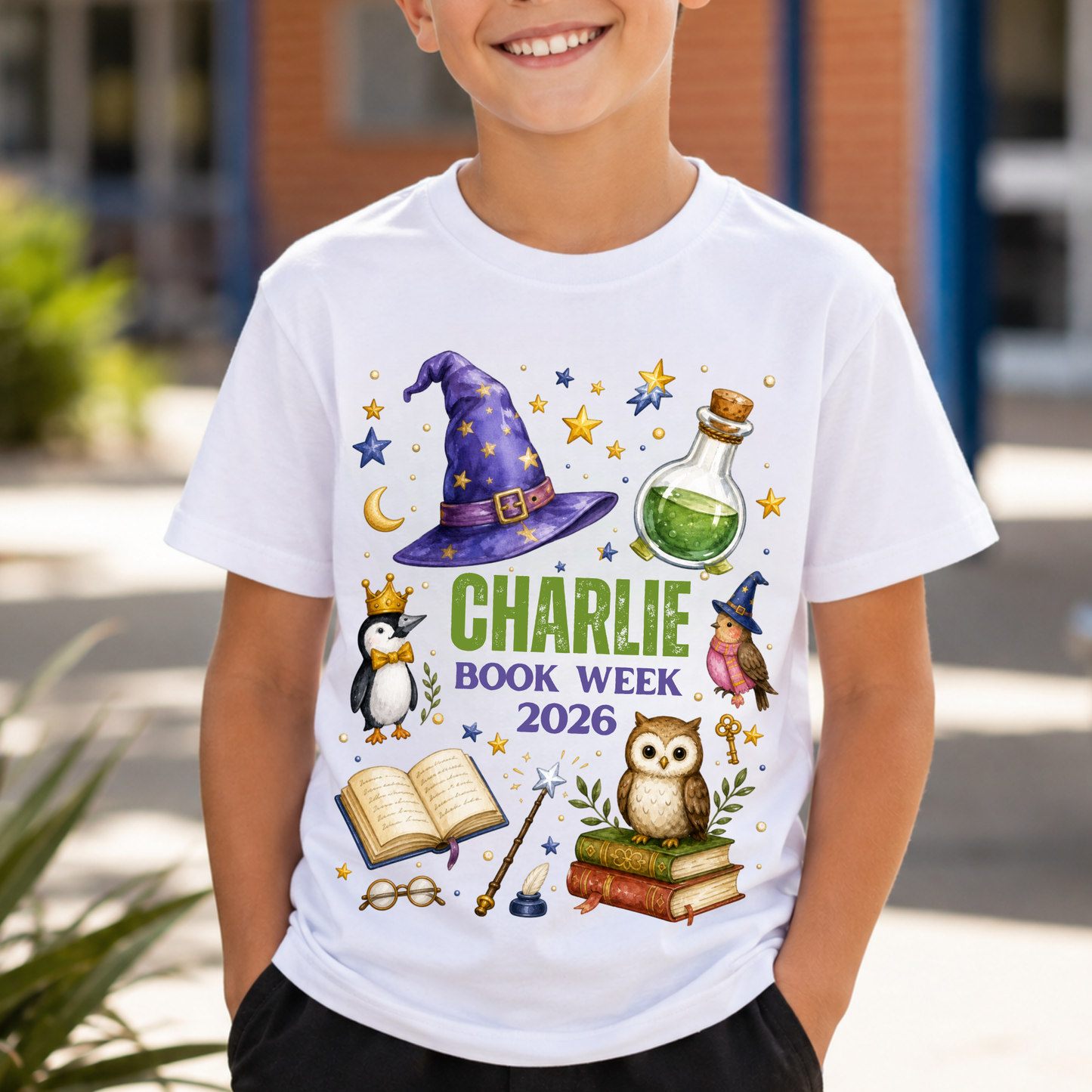 Personalised Fantasy Book Week 2026 Shirt – Kids & Adults