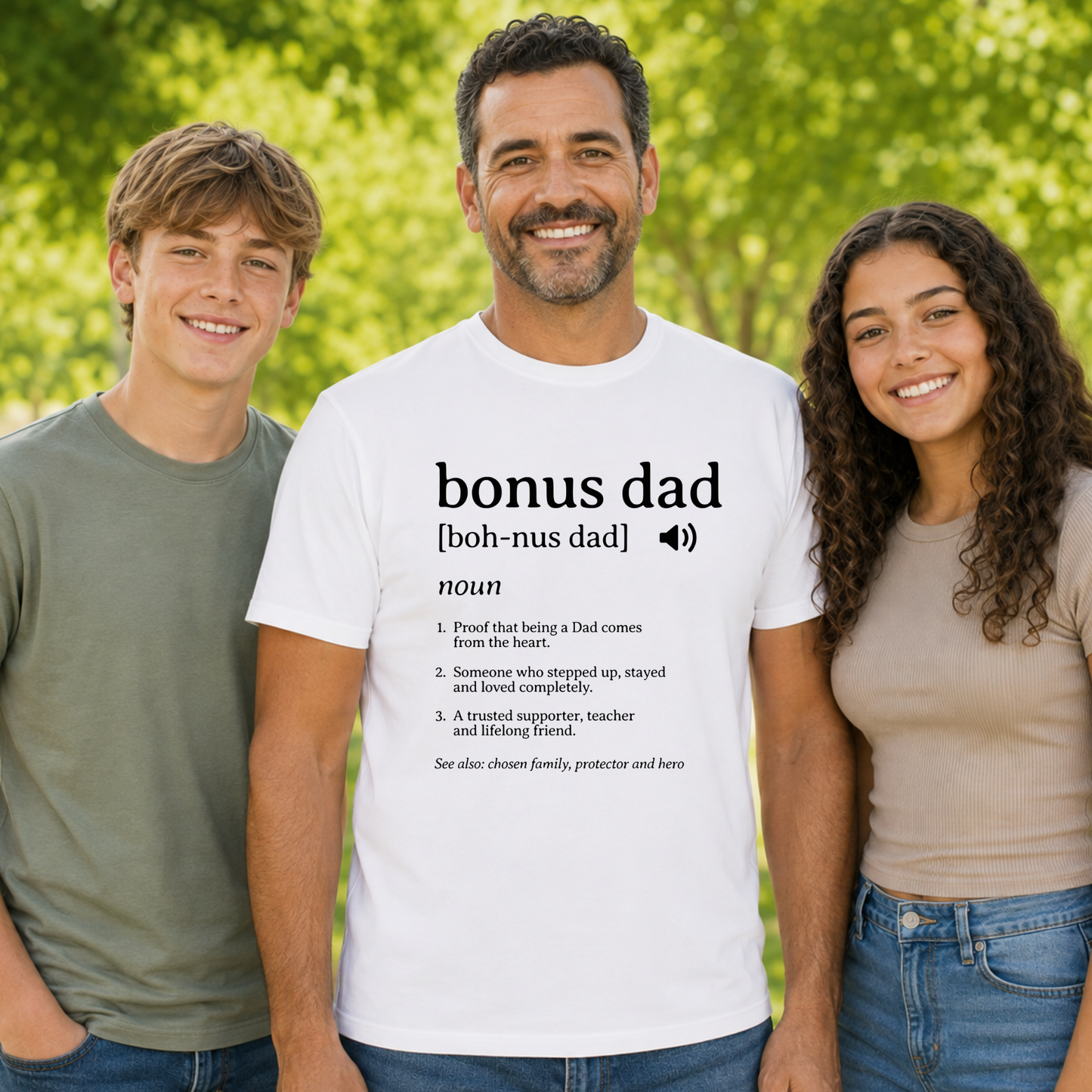 Bonus Dad Definition T-Shirt – Stepdad Father’s Day Gift