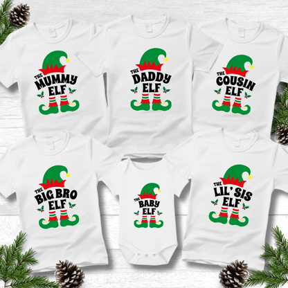 Personalised Christmas Elf T-Shirts