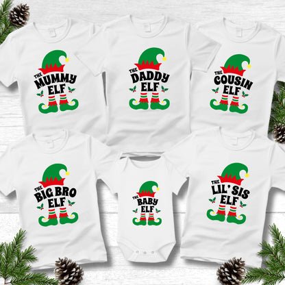 Personalised Christmas Elf T-Shirts