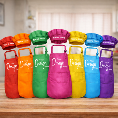 Design Your Own Kids Apron & Chef's Hat