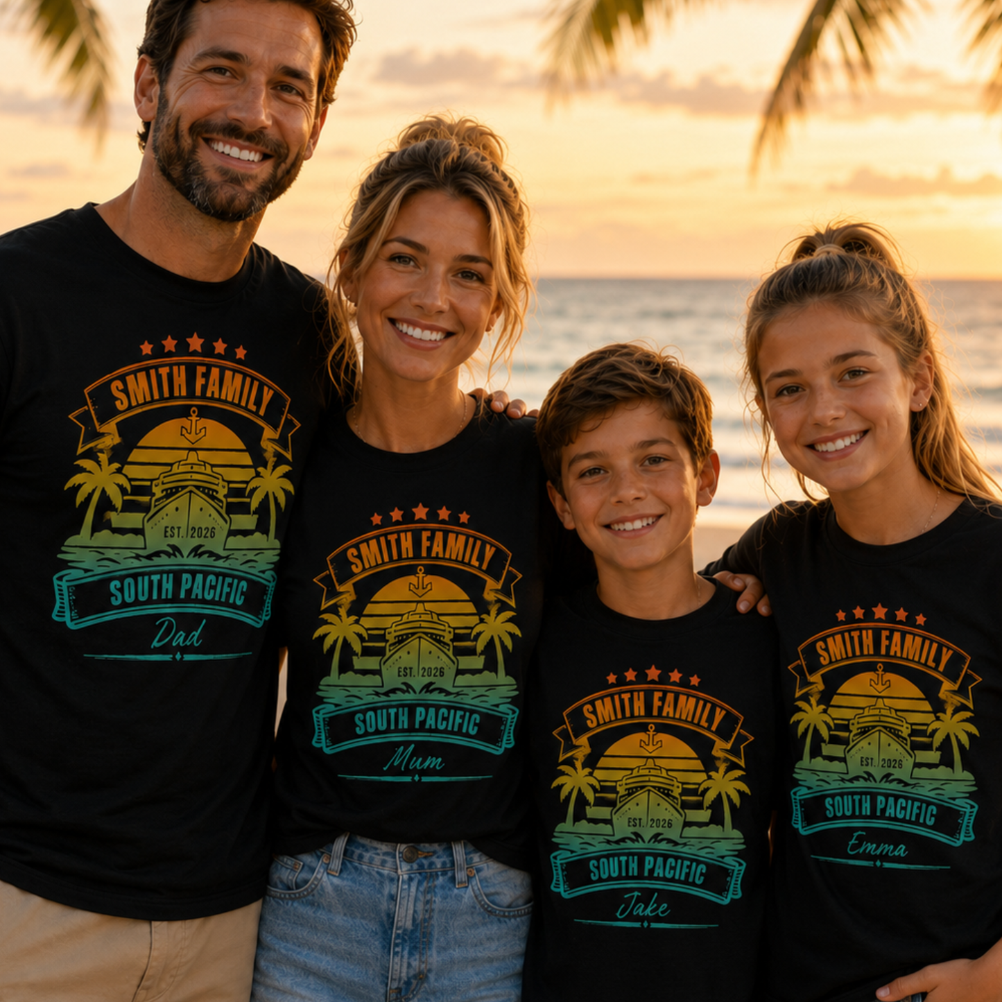 Personalised Family Cruise Shirt