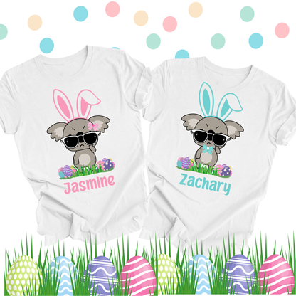 Personalised Easter Koala Bunny Shirts