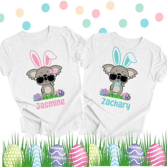 Personalised Easter Koala Bunny Shirts