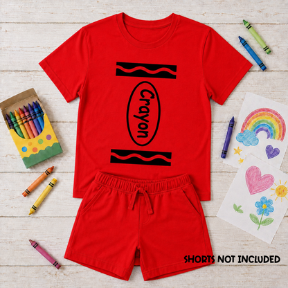 Crayon Costume T-Shirt – Kids & Teacher Book Week Costume