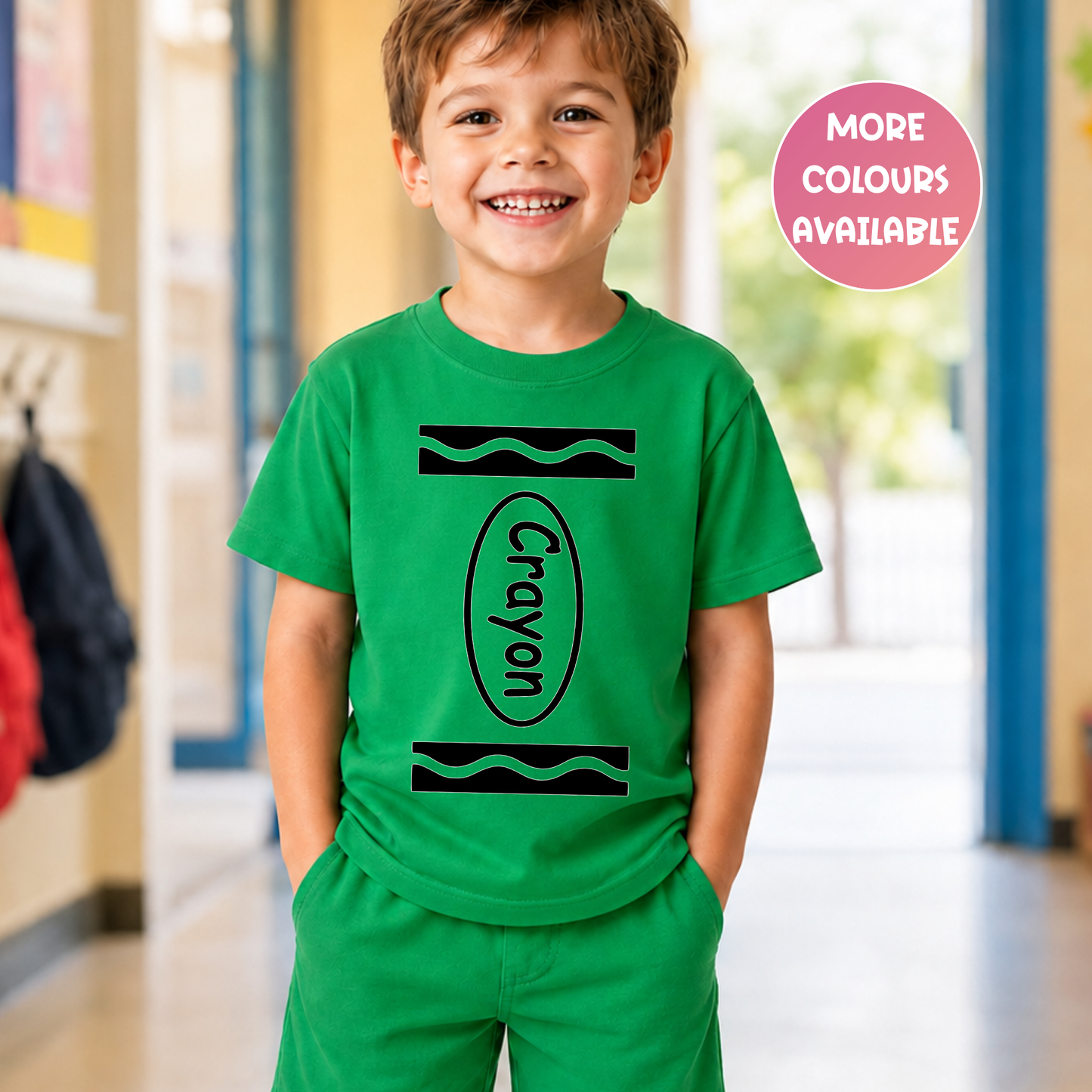 Crayon Costume T-Shirt – Kids & Teacher Book Week Costume