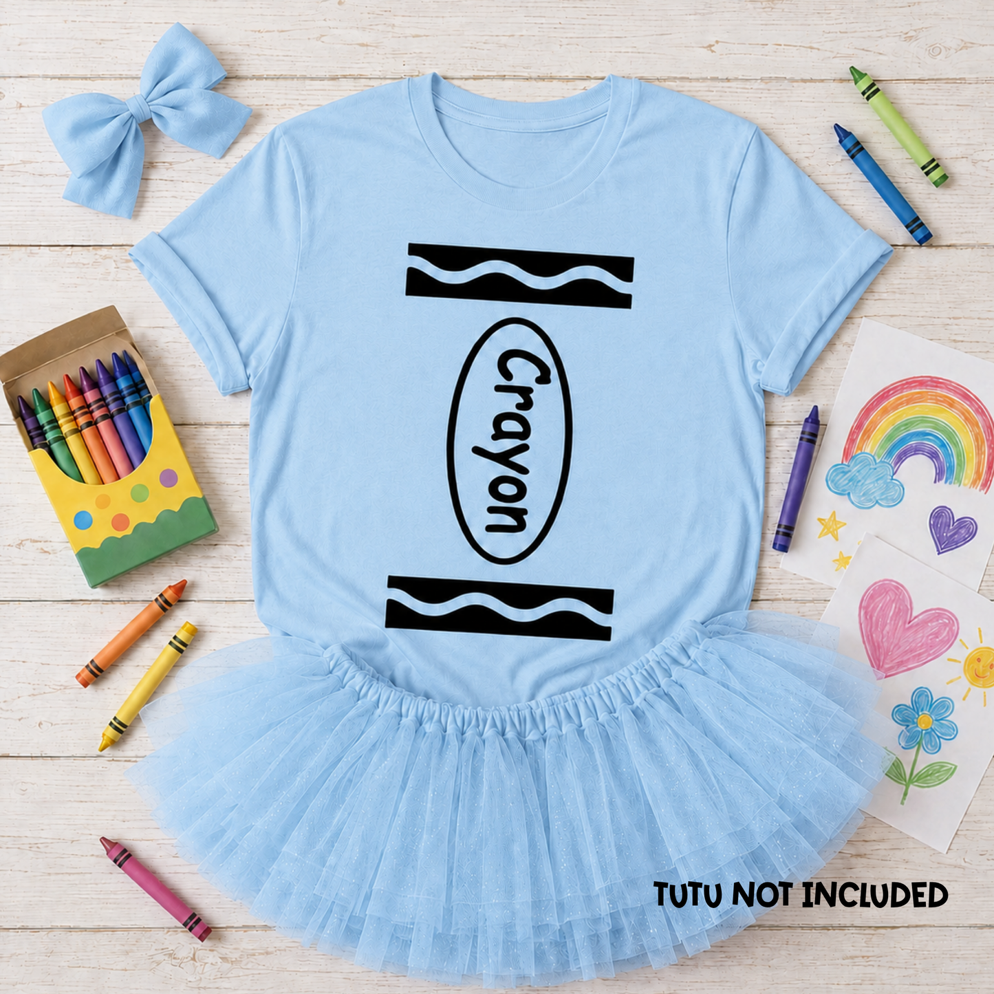 Crayon Costume T-Shirt – Kids & Teacher Book Week Costume