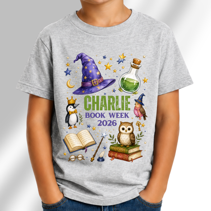 Personalised Fantasy Book Week 2026 Shirt – Kids & Adults