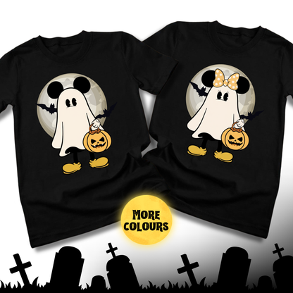 Halloween Mickey & Minnie Ghost T-Shirts