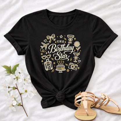 Birthday Star & Crew Matching T-Shirt