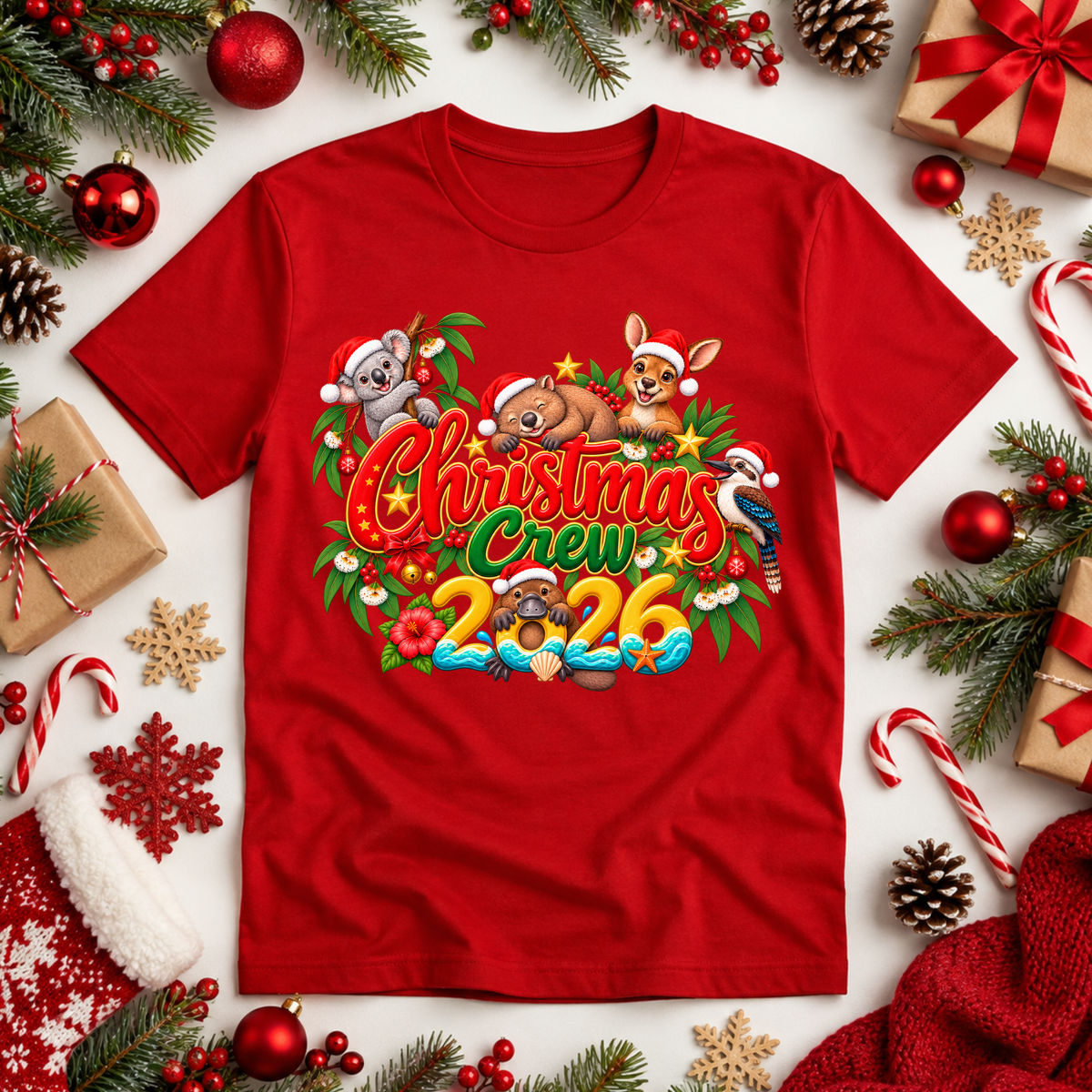 Aussie Christmas Crew 2026 T-Shirt
