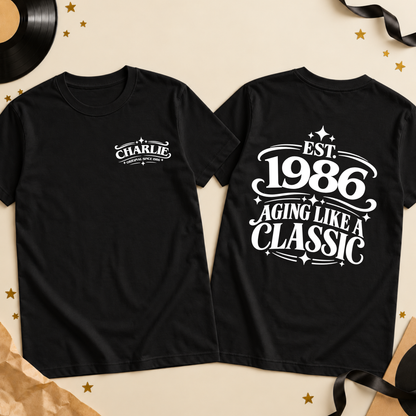 Personalised Aging Like a Classic T-Shirt