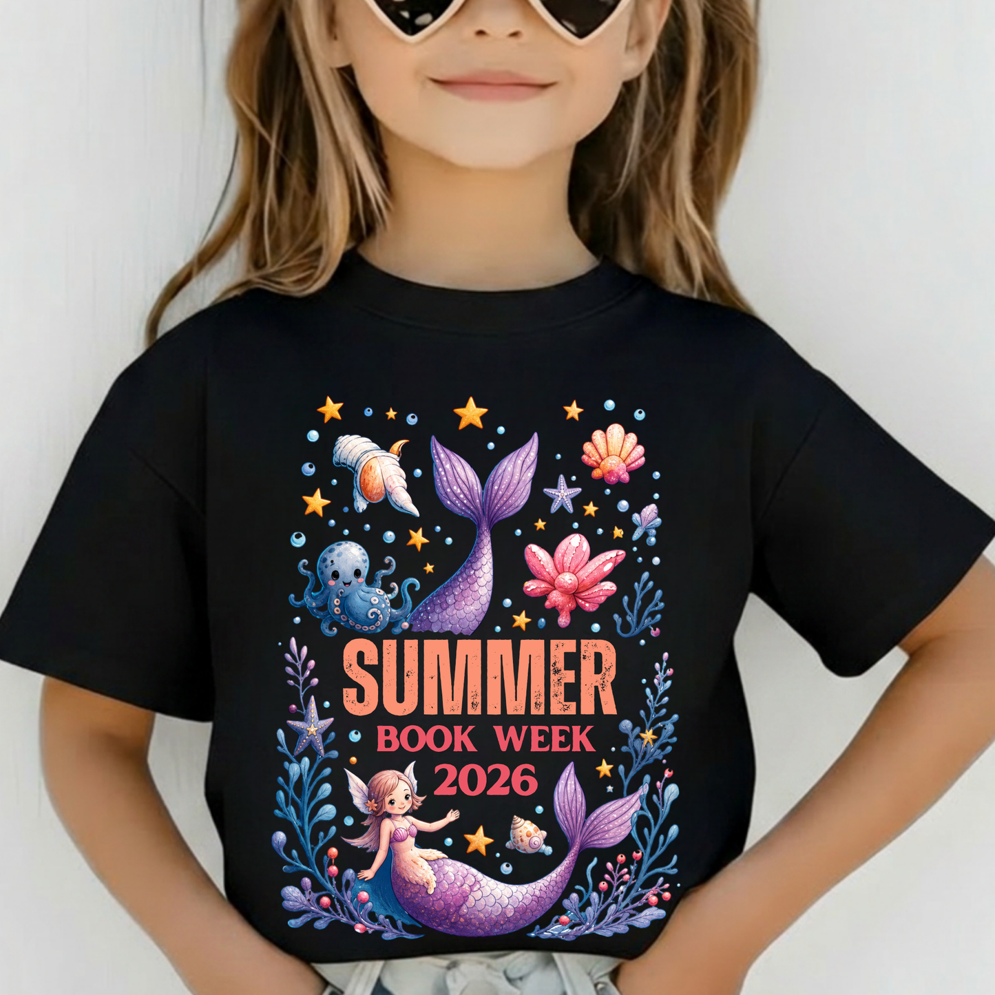 Personalised Mermaid Book Week 2026 Shirt – Kids & Adults