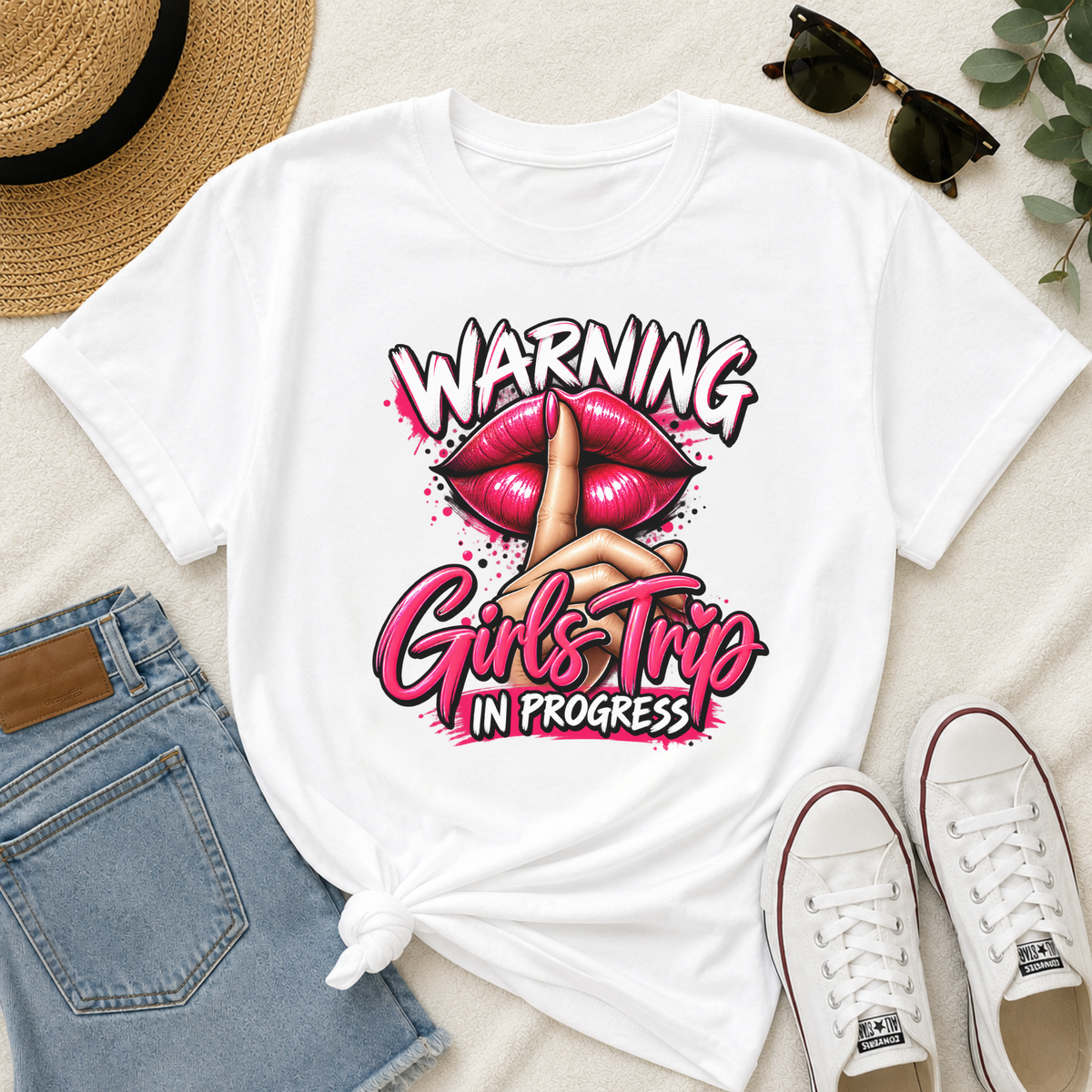 Warning Girls Trip in Progress T-Shirt