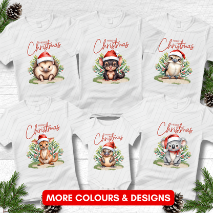 Australian Animals Christmas Matching Shirts