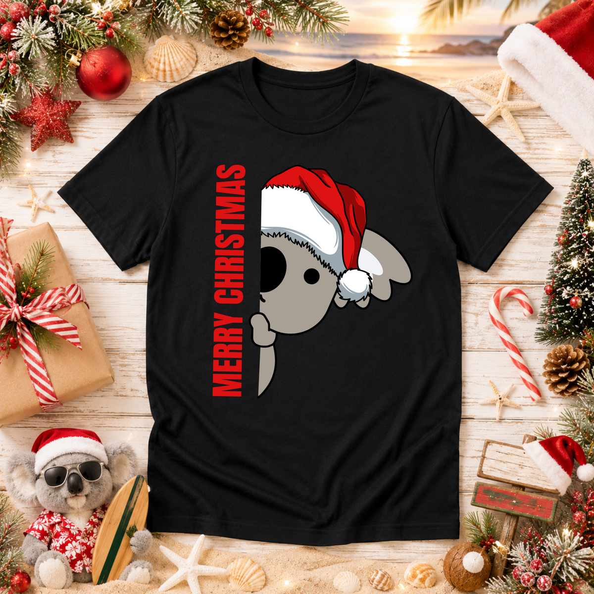 Australian Koala Christmas T-Shirt – Adults & Kids