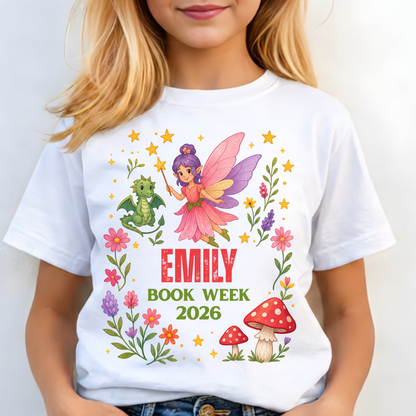 Personalised Fairy & Dragon Book Week 2026 Shirt – Kids & Adults