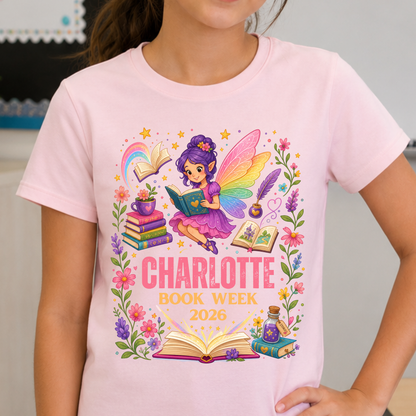 Personalised Reading Fairy Book Week 2026 Shirt – Kids & Adults