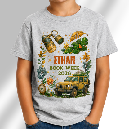 Personalised Explorer Book Week 2026 Shirt – Kids & Adults
