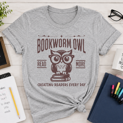 Bookworm Owl Teacher Shirt Book Week Australia