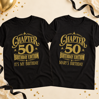 Personalised Chapter Birthday T-Shirt