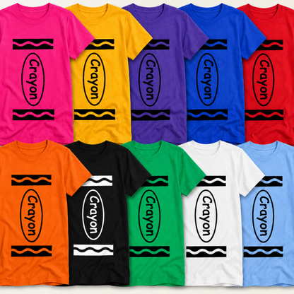 Crayon Costume T-Shirt – Kids & Teacher Book Week Costume
