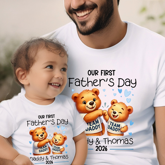 Our First Father's Day Matching T-Shirt