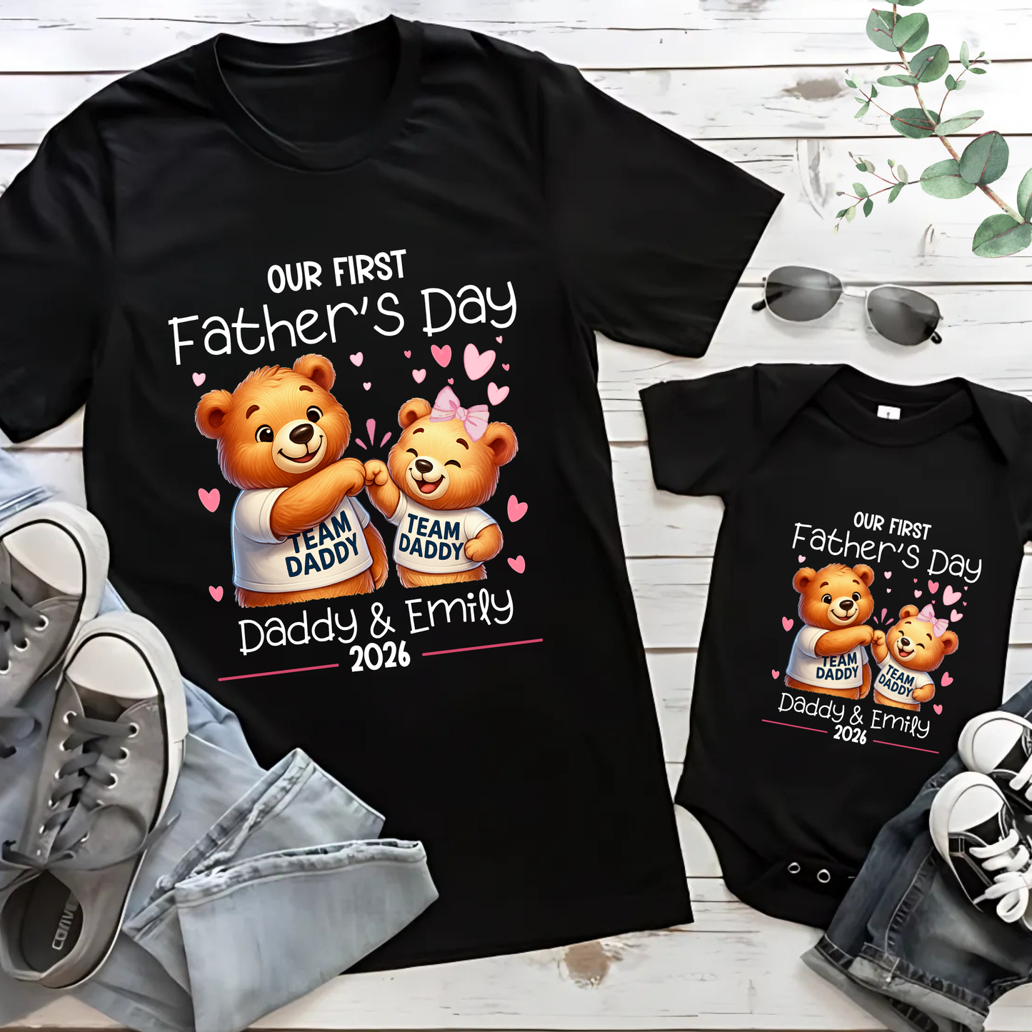 Our First Father's Day Matching T-Shirt