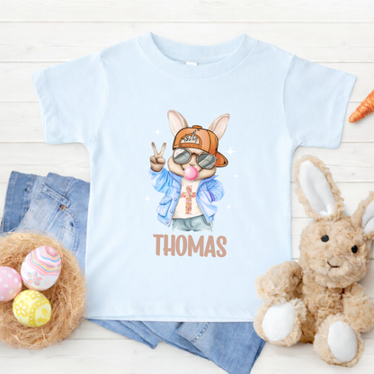 Personalised Bubble Gum Easter Rabbit Shirts