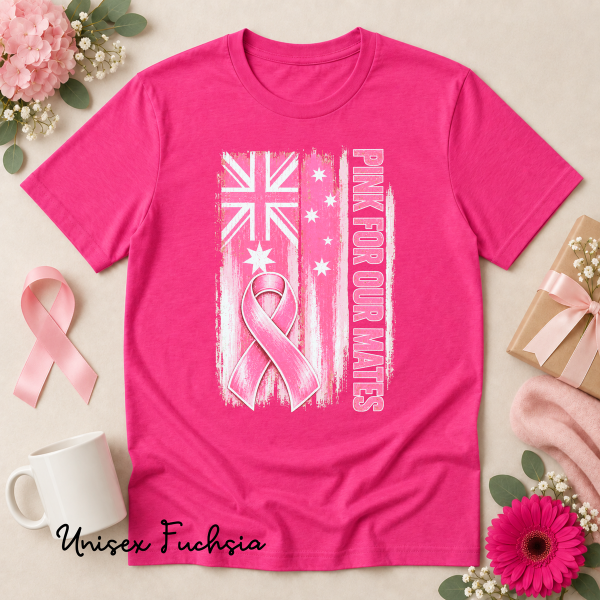 Pink for Our Mates Australian Breast Cancer Awareness Shirt