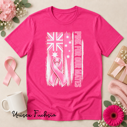 Pink for Our Mates Australian Breast Cancer Awareness Shirt