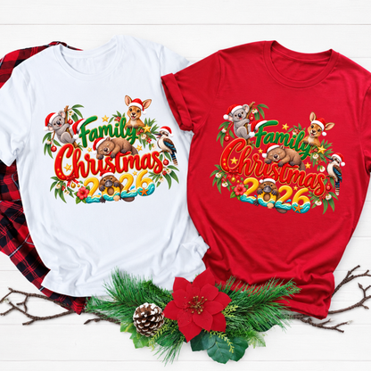 Australian Family Christmas T-Shirt 2026 – Matching Shirts