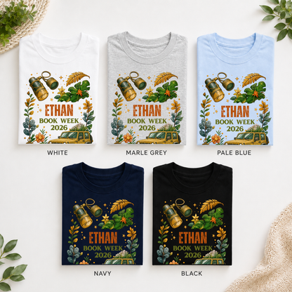 Personalised Explorer Book Week 2026 Shirt – Kids & Adults