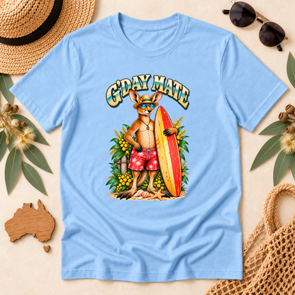 G’Day Mate Kangaroo Kids T-Shirt – Aussie Surf Design