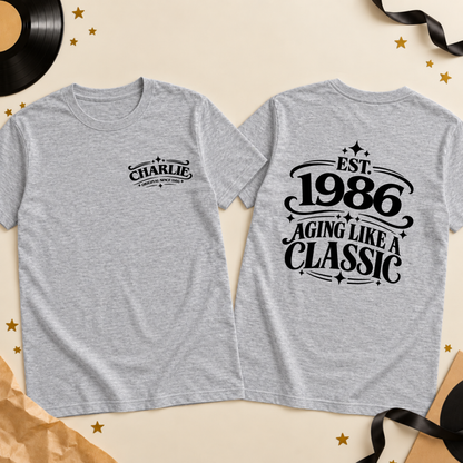 Personalised Aging Like a Classic T-Shirt