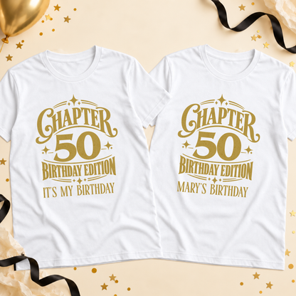 Personalised Chapter Birthday T-Shirt