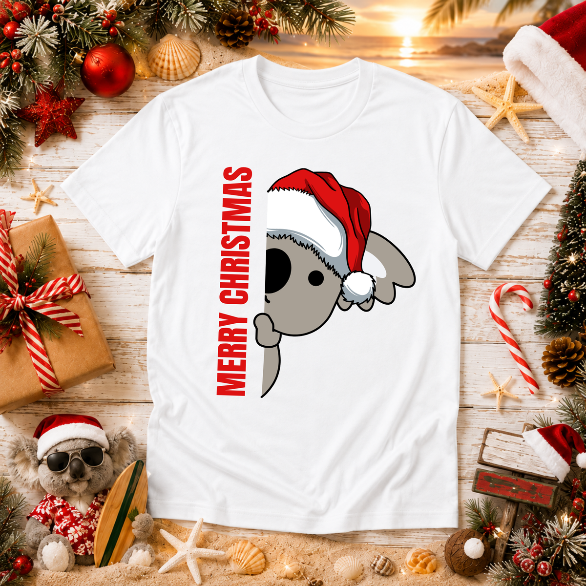Australian Koala Christmas T-Shirt – Adults & Kids