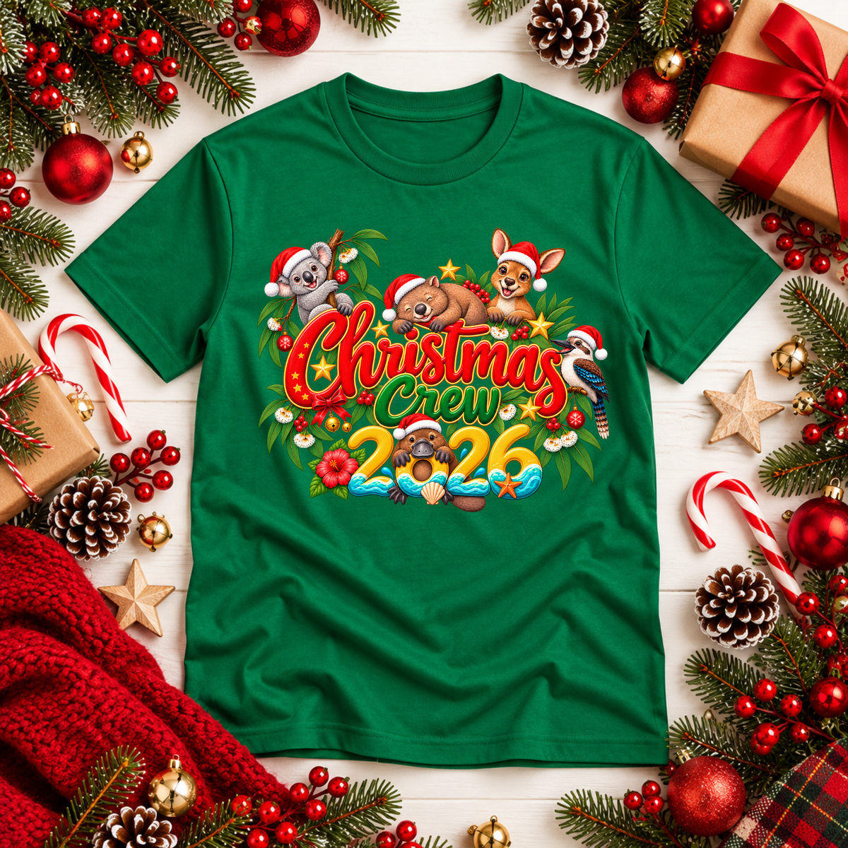 Aussie Christmas Crew 2026 T-Shirt