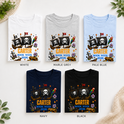 Personalised Pirate Book Week 2026 Shirt – Kids & Adults